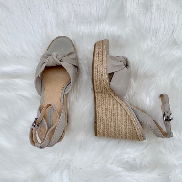 Frye Charlotte Twist Sage Espadrille Wedge Sandals - Picture 2 of 8